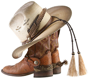 Ranch Rack Cowboy Hats and Boots