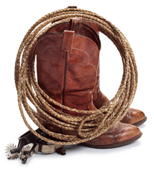 Cowboy Boots and Lariatt