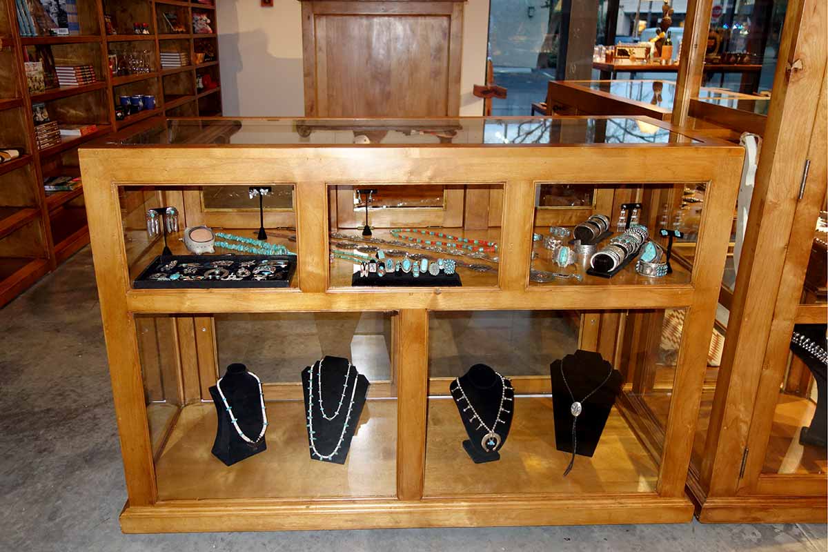 Scottsdale's Museum of the West. Rolling Ranch Racks and Glass Showcase Cabinets